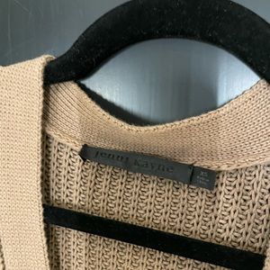 Jenni Kayne Cropped Cotton Cocoon Cardigan, Mocha, XS